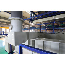 Air exhaust system of electroplating production line